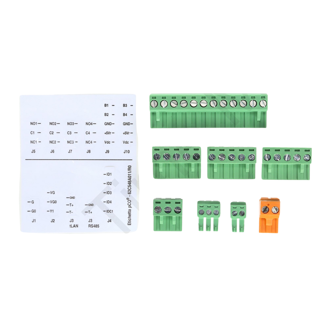 Kit de Terminales de Tornillo Carel PCOECON000 para Módulos de Expansión pCOE
